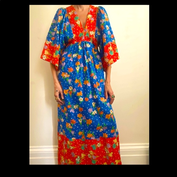 😍VINTAGE😍 Sz Small Caftan from the “Young Innocent” Collection by “Arpej… - Picture 2 of 7